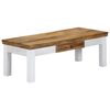 vidaXL Klubska mizica 110x50x40 cm trden mangov les