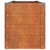 vidaXL Vrtna visoka greda rusty 100x40x45 cm corten jeklo