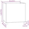 vidaXL Cvetlično korito z nogami zarjavelo 50x50x50 cm corten jeklo