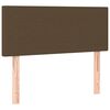 vidaXL Box spring postelja z vzmetnico temno rjava 80x200 cm blago