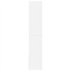 vidaXL Knjižna omara bela 100x36x189 cm inženirski les