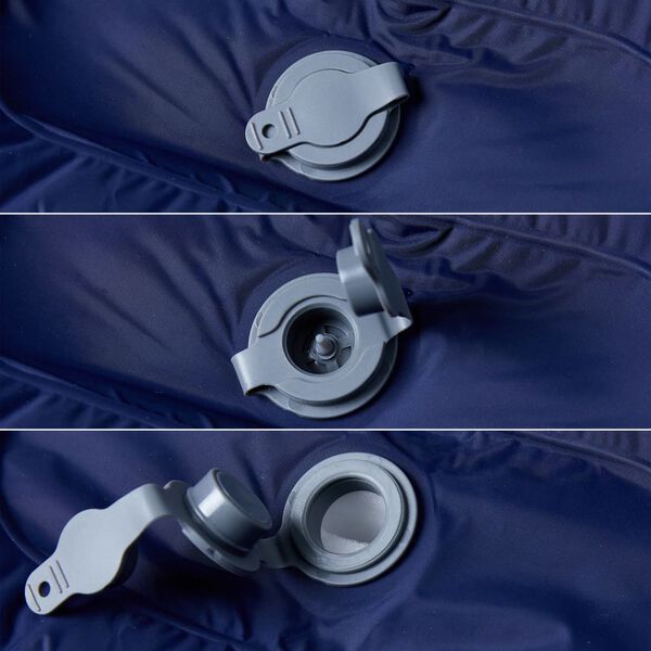 vidaXL Samonapihljivo leži&scaron;če za kampiranje z blazino 1 osebo modro