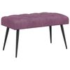 vidaXL Klop s gumbnim oblazinjenjem Vijolična 80 x 40 x 46 cm Žamet