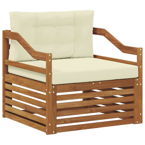 vidaXL Zunanja garnitura za sedenje Masiven les akacije Naravna