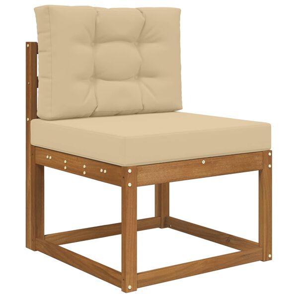 vidaXL Zunanja blazina za kavč 2 pcs Bež Poliester