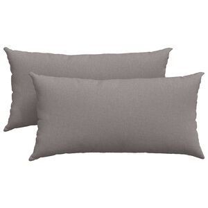 vidaXL Blazine za kavč 2 pcs Taupe 80 x 40 cm blago