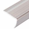 vidaXL Obroba za stopnice L-oblike 15 kos aluminij 90 cm barva penine