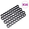 vidaXL Re&scaron;etke za travo 16 kosov črne 60x40x3 cm iz plastike
