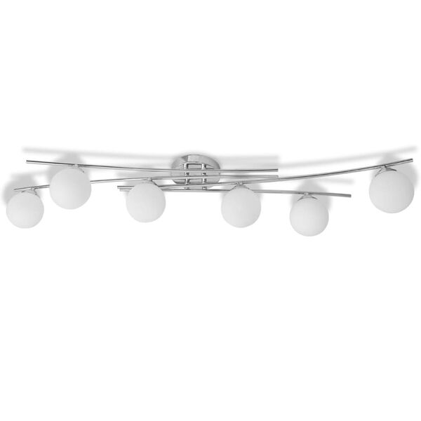 vidaXL Stropna svetilka s 6 LED žarnicami G9 240 W