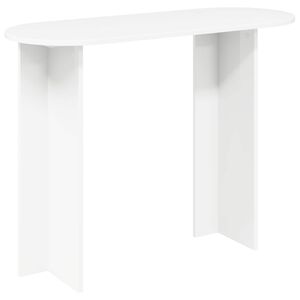 vidaXL Konzolna miza Bela 100 x 39,5 x 75 cm Inženirski les