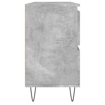 vidaXL Kopalniška omarica betonsko siva 80x33x60 cm inženirski les
