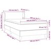vidaXL Box spring postelja z vzmetnico temno rjava 100x200 cm blago