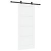 vidaXL Drsna vrata ORKDAL 86 x 198,5 cm Inženirski les Bela in črna