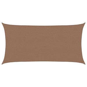 vidaXL Senčna platna Pravokotna 2,5 x 6 m HDPE Taupe