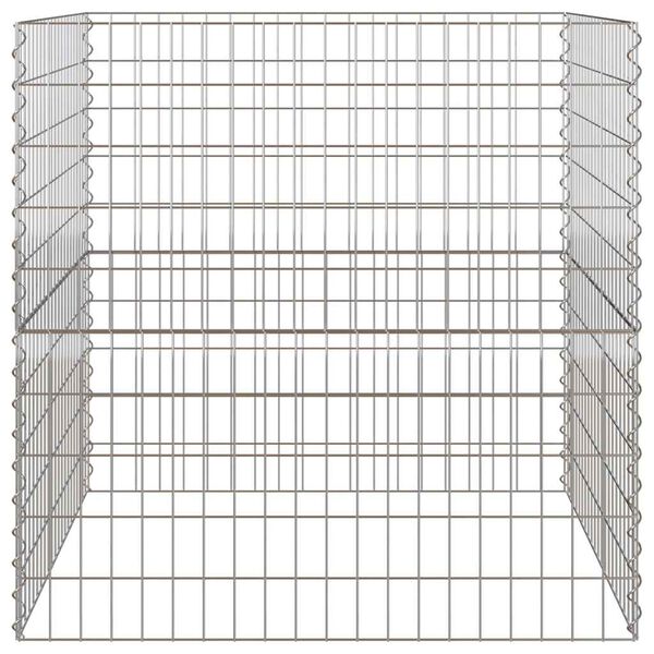 vidaXL Kvadratni komposter 100 x 100 x 100 cm elezo