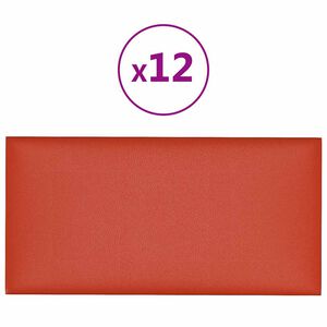 vidaXL Stenska glavna postelja 12 kos 30 x 15 cm Črna blago