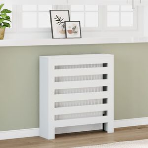 vidaXL Pokrov za radiator bel 78x20x82 cm inženirski les