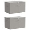 vidaXL Shranjevalna &scaron;katla 2 kos Netkano blago 55 x 35 x 32 cm 61,6 L