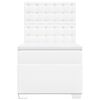 vidaXL Box spring postelja z vzmetnico bela 80x200 cm umetno usnje