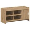 vidaXL Omara za čevlje 100 x 39,5 x 51 cm Inženirski les Artisan hrast