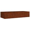 vidaXL Vrtna visoka greda 200x80x40 cm corten jeklo