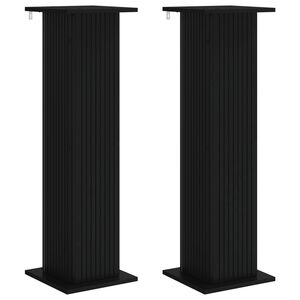 vidaXL Stojalo za rastline 2 kos Črna 30,5 x 30 x 100,5 cm