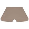 vidaXL Streha za vrtno gugalnico taupe 188/168x145/110 cm