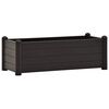 vidaXL Visoka greda PP antracitna 100x43x35 cm