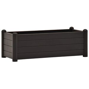 vidaXL Visoka greda PP antracitna 100x43x35 cm