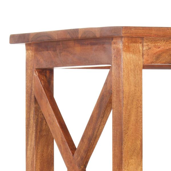 vidaXL Knjižna polica 60x30x160 cm trden akacijev les medena