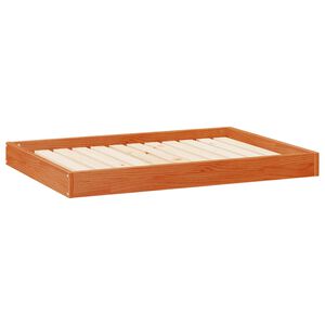 vidaXL Leži&scaron;če za psa Voskast rjav 101,5 x 74 x 9 cm