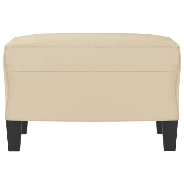vidaXL Stolček za noge krem 60x50x41 cm tkanina iz mikrovlaken