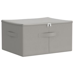 vidaXL Shranjevalna &scaron;katla Netkano blago 43 x 34 x 23 cm 33,6 L Siva