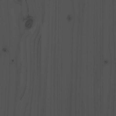vidaXL Postelja za starejše siva 135x190 cm trdna borovina