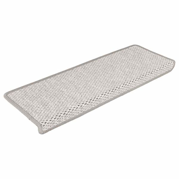 vidaXL Samolepilne preproge za stopnice sisal 15 kosov 65x21x4 cm