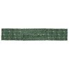 vidaXL Balkonsko platno s temno zelenim listjem 600x100 cm