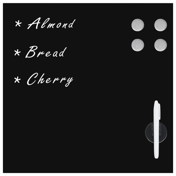 vidaXL Stenska magnetna tabla iz stekla 50x50 cm