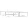 vidaXL Posteljni okvir brez vzmetnice bel 140x200 cm kovinska