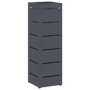 vidaXL Stojalo za dežnik Antracit 15,5 x 15,5 x 49 cm Jeklo