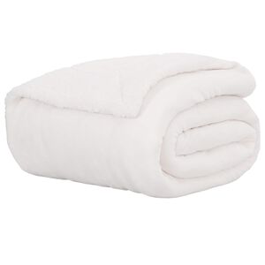 vidaXL Odeja Bela 150 x 200 cm 1.64 kg Flis