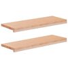 vidaXL Stopnice 2 kos 70 x 30 x 2 cm Naravna Trda bukovina