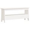 vidaXL Klop za hodnik bela 100x28x45 cm masiven borov les