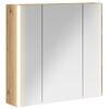 vidaXL Kopalni&scaron;ka ogledalna omara Oreh 63,5 x 15,5 x 60,5 cm