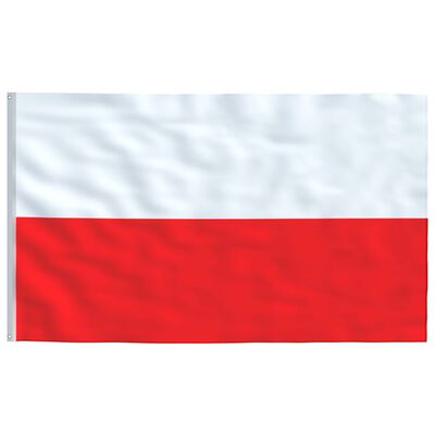 vidaXL Zastava Poljske in aluminijast zastavni drog 6 m