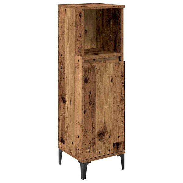 vidaXL Komplet pohi&scaron;tva za kopalnico 3 pcs Star les Konstruiran les