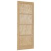 vidaXL Notranja vrata Naravna 83 x 211 cm Vezani les