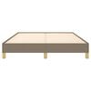 vidaXL Posteljni okvir brez vzmetnice taupe 140x190 cm blago