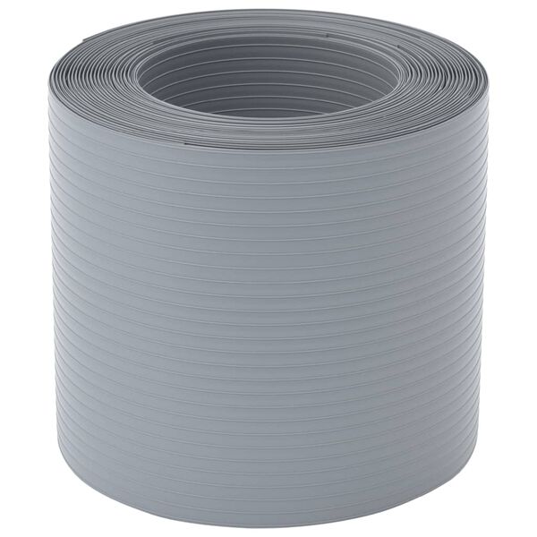 vidaXL Vrtna platna 10 kosov siva 252,5x19 cm PVC