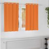 vidaXL Zavese za zatemnitev z obroči 2 pcs Svetlo oranžna 140 x 140 cm