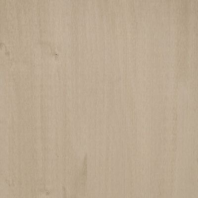 vidaXL Konzolna mizica HAMAR medeno rjava 90x35x90 cm trdna borovina